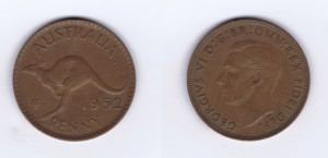 An Australian 1952 Penny