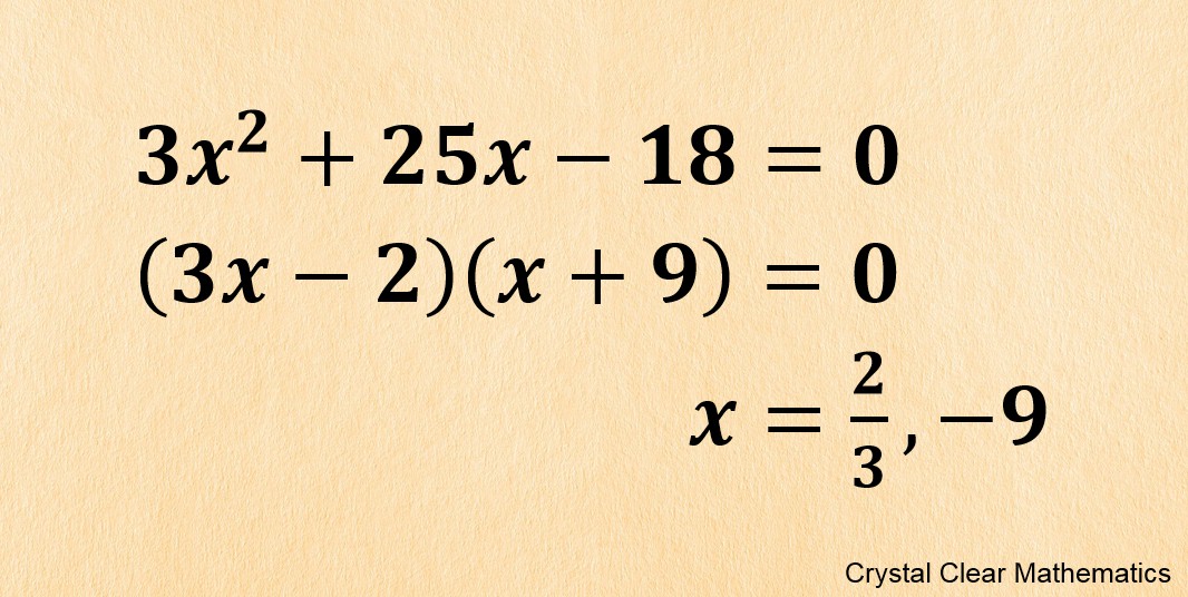 simple quadratic equation